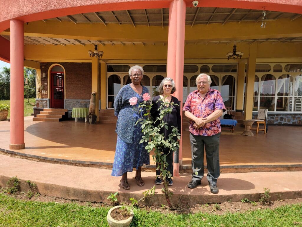 With Colette and Mike on the farm, (Emmanuel Tagl photo)