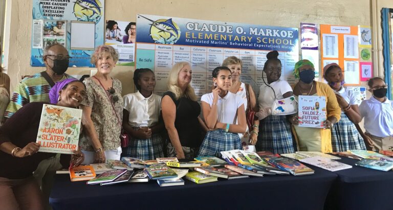 Local Book Club Donates to St. Croix Elementary School Library