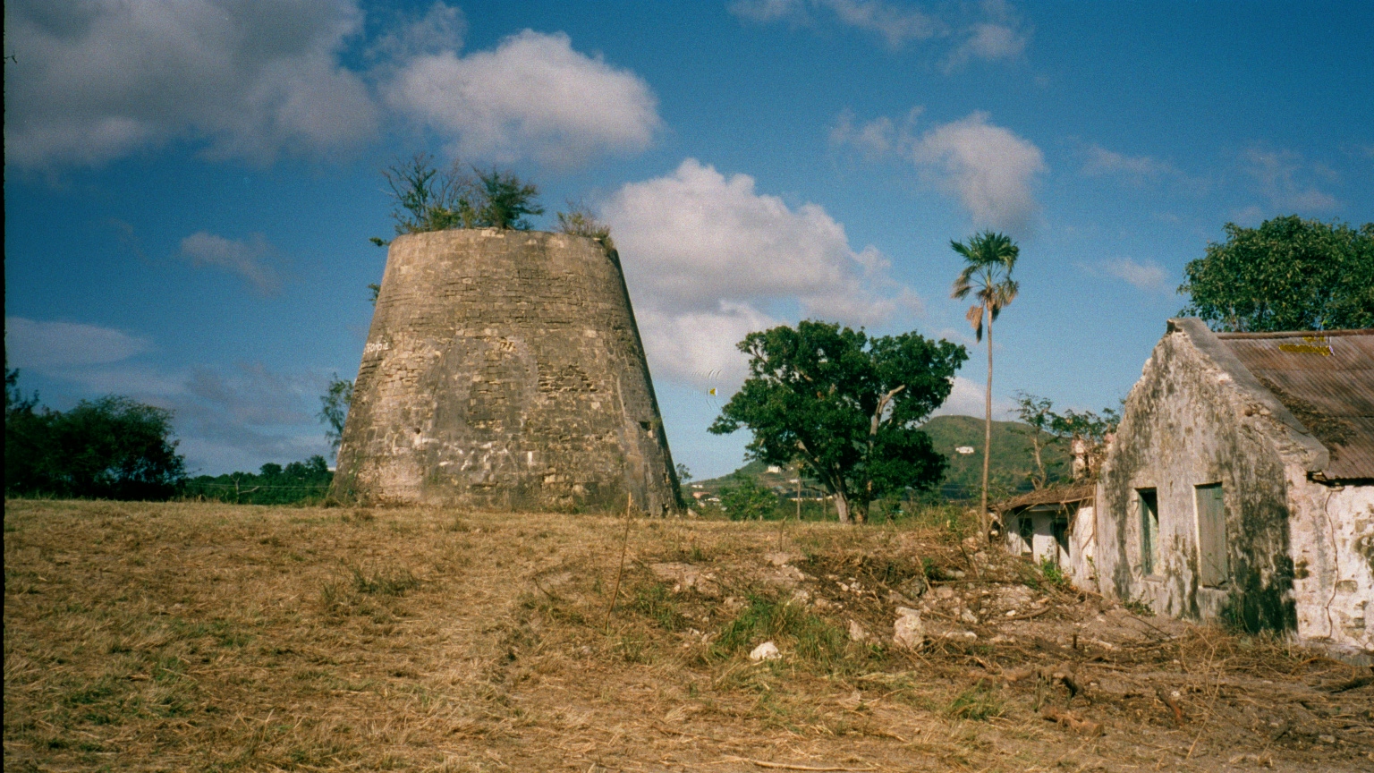 The 18th century sugar mill and other ruins of Estate Anna’s Hope, named after Anna Heyliger. (Photo by Olasee Davis)