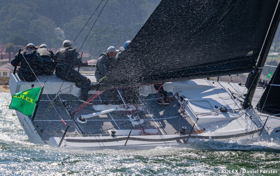 SDYC’s Marc McMorris’s Cape 31, M2, racing in San Francisco last year. (Photo by ROLEX/Daniel Forster Courtesy of Team M2)