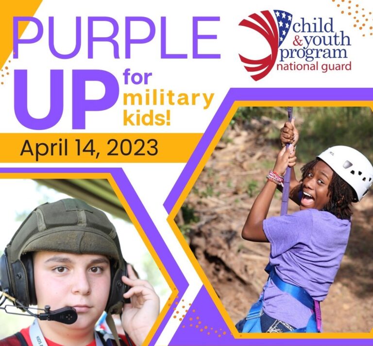 April Is the Month of the Military Child; ‘Purple Up for Military Kids’