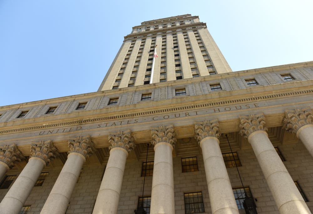 The U.S. District Court for the Southern District of New York in Manhattan, where the V.I. government's case against JPMorgan Chase Bank is being heard. (Shutterstock image)