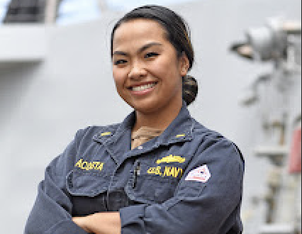 Native Woman Virgin Islander Serves Aboard U.S. Navy Warship in Japan