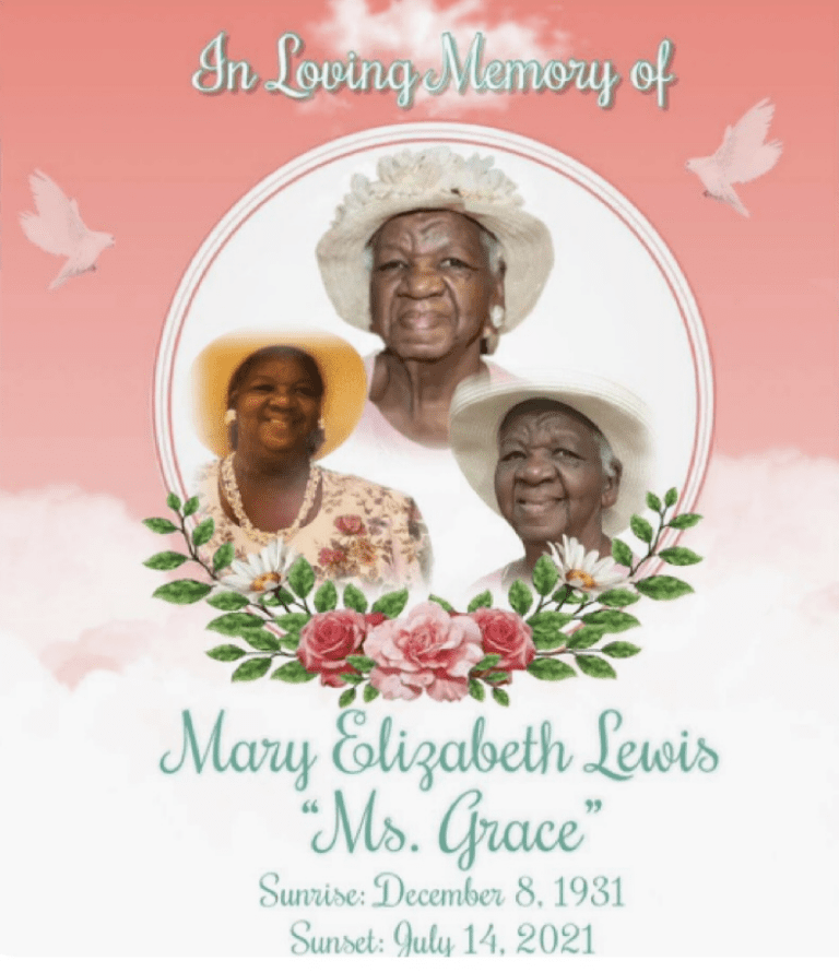 Mary Elizabeth Lewis Dies in Florida