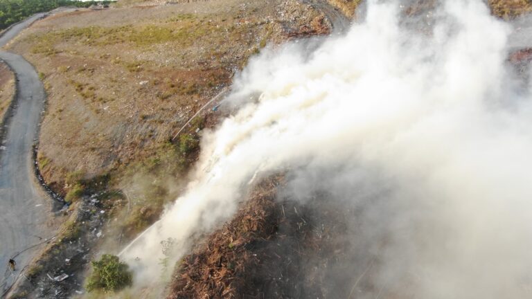 Firefighters Continue to Battle Bovoni Landfill Blaze on St. Thomas