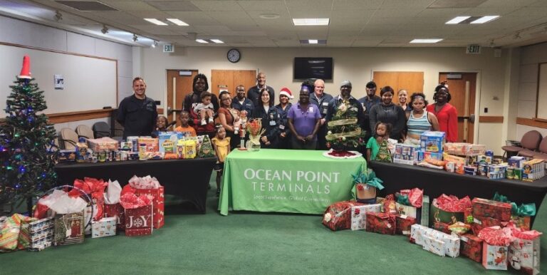 Ocean Point Terminals Shares Holiday Spirit with Adopt-A-Family Program