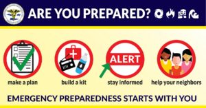 Territory administrators urge residents to be prepared for emergencies and remind individuals to reach out if necessary. (Photo courtesy V.I. Health Department Facebook)