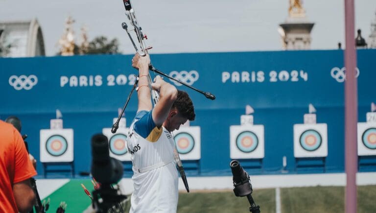D’Amour Advances to Next Round of Archery Competition at Paris Games