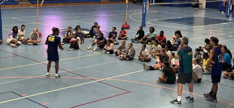 Olympic Gold Medalist Holds Volleyball Clinic on St. Thomas
