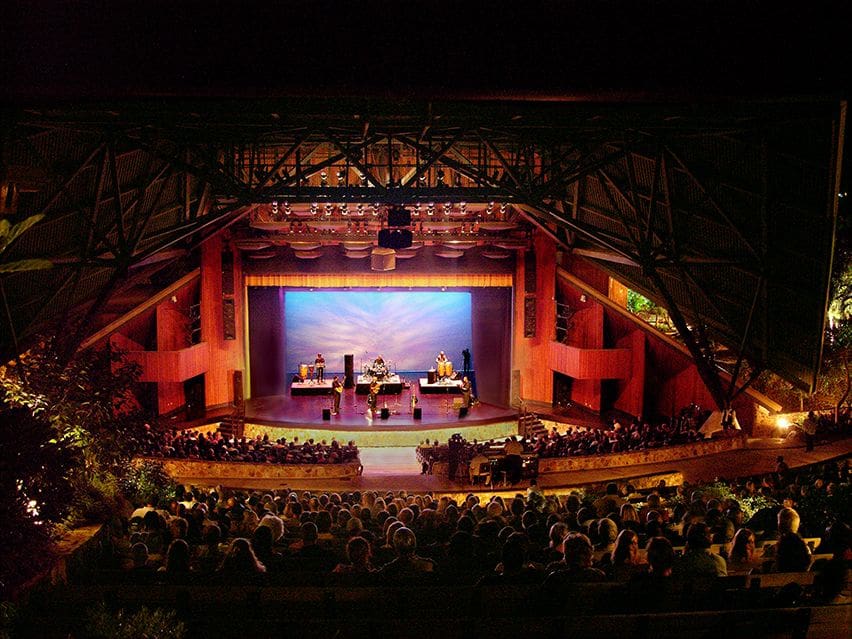 Musicians play to a full house at the Reichhold Center for the Arts on St. Thomas, before it was destroyed by hurricanes Irma and Maria in 2017. (Submitted photo)