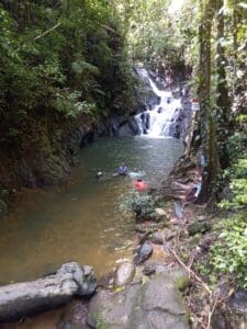 We visited Billy Barquedier National Park known for it gorgeous waterfall and wildlife such as Jaguars, tapirs, ocelots, howler monkeys, snakes, etc. (Photo by Olasee Davis)