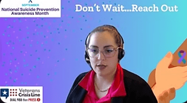 Suicide Awareness Prevention Webinar Draws Attention to Veteran Suicides