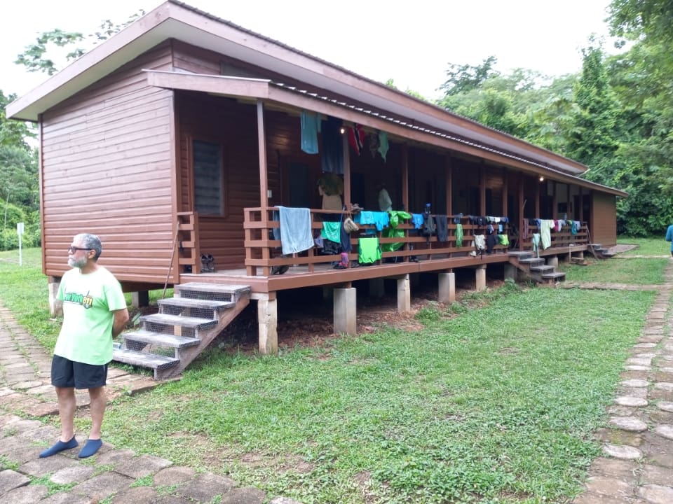 This is one of the cabins where some hikers stayed for the night at the wildlife sanctuary while others hikers will be in the mountains overnight camping. (Photo by Olasee Davis)
