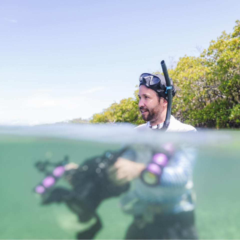 Dan Mele at work in the water. (Photo courtesy VICM)
