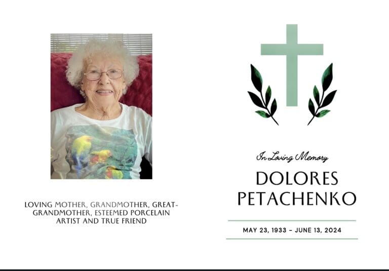 Remembering Dolores ‘Dee’ Petachenko: Esteemed Porcelain Painter, Educator, Community Friend