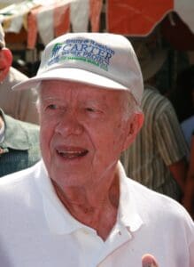 President Jimmy Carter during a visit to St. Croix in 2010. (Photo courtesy Government House)
