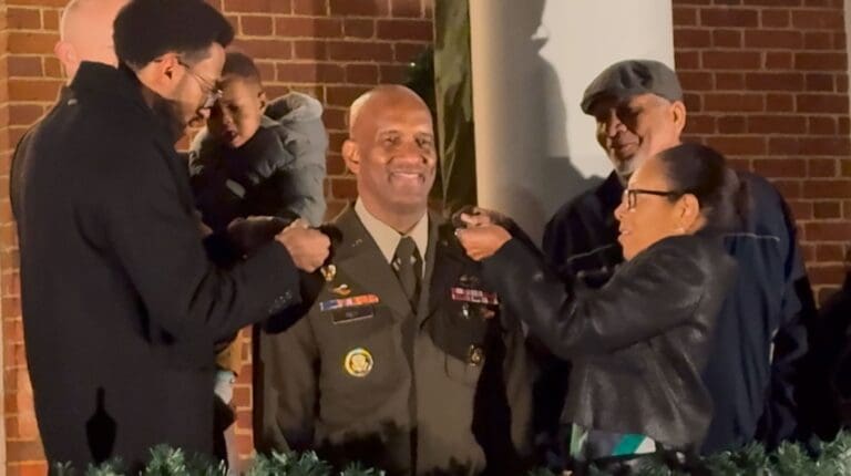 Gov. Bryan Honors Jeth B. Rey on Promotion to Lieutenant General