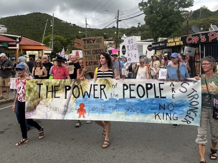 Photo Focus: Hundreds March During No Kings Rally on St. John