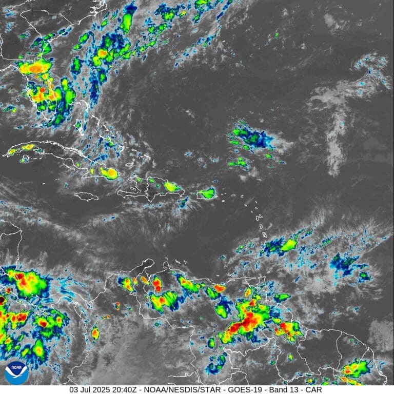 Showers Possible Friday as Tropical Wave Approaches; More Saharan Dust Expected