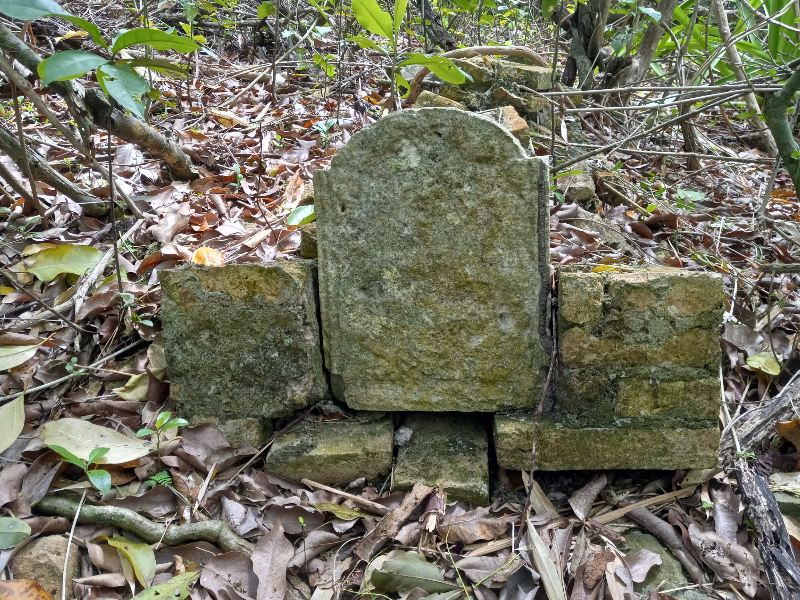 The Maroon Sanctuary Territorial Park harbors the ancestral memory of the people who have become known as “Maroons,” including this gravesite. (Photo courtesy DPNR)