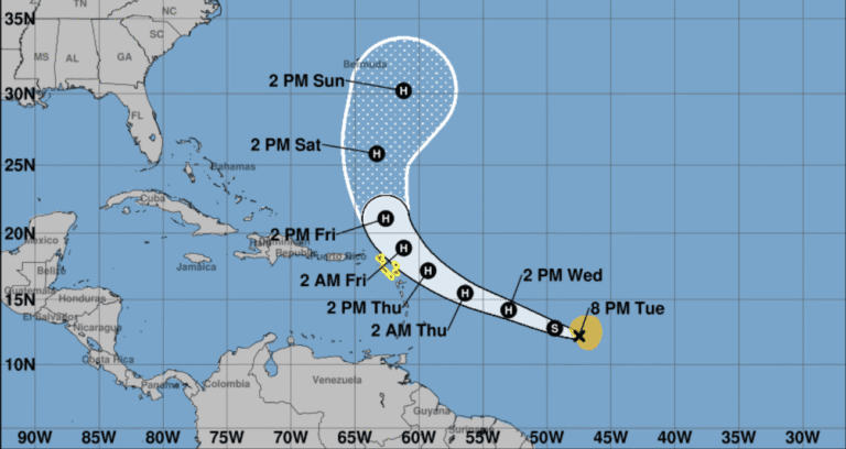 Tropical Outlook: NHC Monitors Tropical Storm Jerry, Forecast to Pass Near Northern Leeward Islands Later This Week