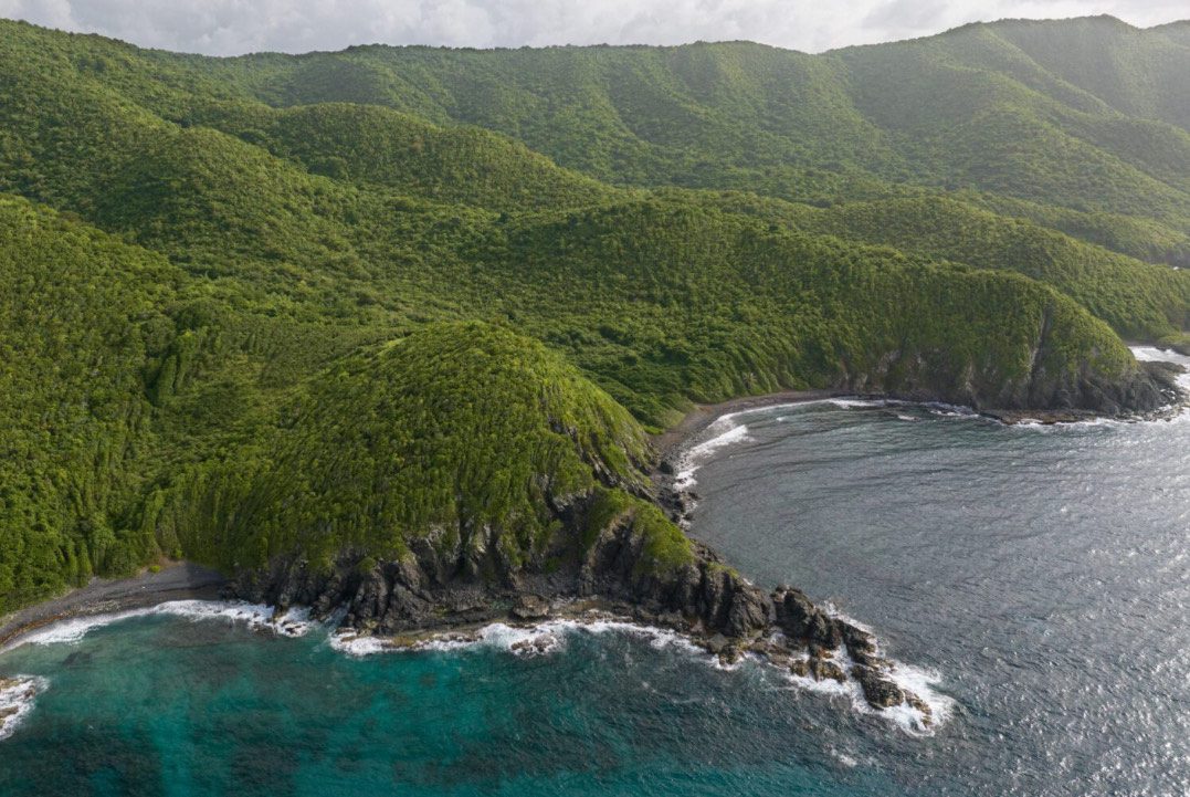 Geologic forces forged a landscape of folded contours and jagged cliffs that embraced the Maroons who found refuge in caves, in steep valleys and along the cliffs that line the ridges. (Photo courtesy DPNR)