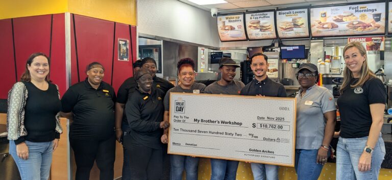 McDonald’s GREAT DAY Fundraiser Raises Over $10,000 for My Brother’s Workshop