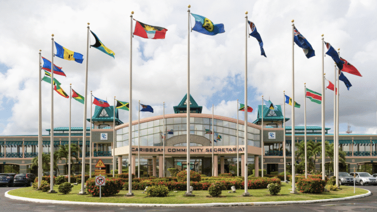 CARICOM's secretariat headquarters in Georgetown, Guyana. (Photo courtesy CARICOM.org)