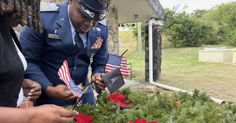 Crowley Delivers Wreaths to St. Croix as Community Honors Veterans at Kingshill Cemetery