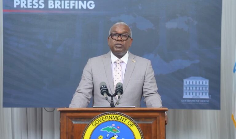 Gov. Albert Bryan Jr. responded to questions about a US Housing and Urban Development Department funding suspension during a weekly Government House briefing Monday broadcast over Facebook.